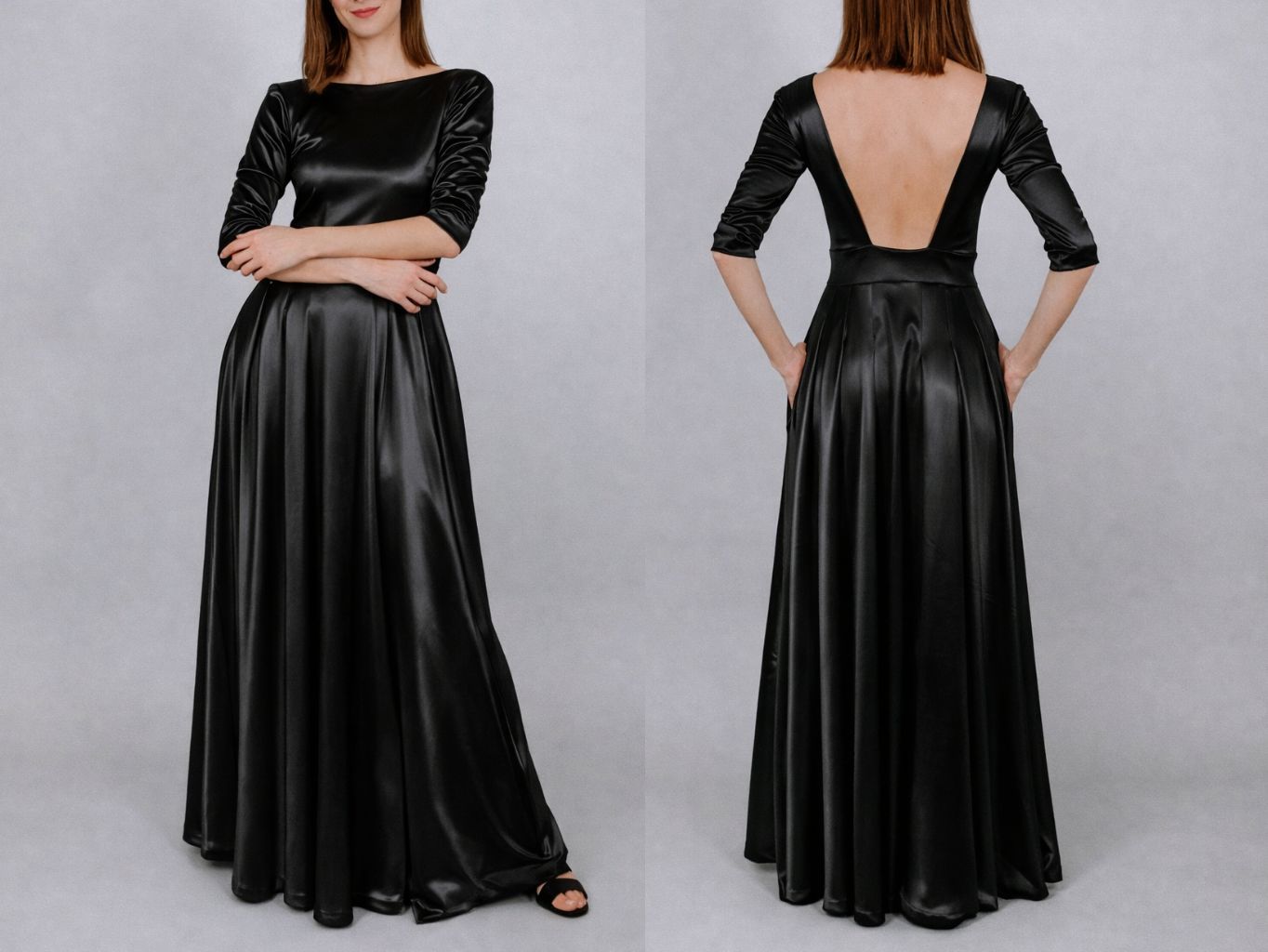 DLHÉ ŠATY AFRODITA Z PLAVKOVINY 7